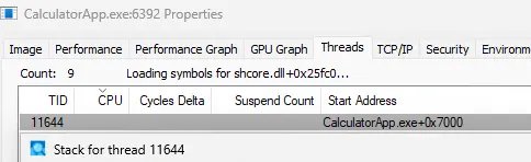 Process Explorer - Symbols loading